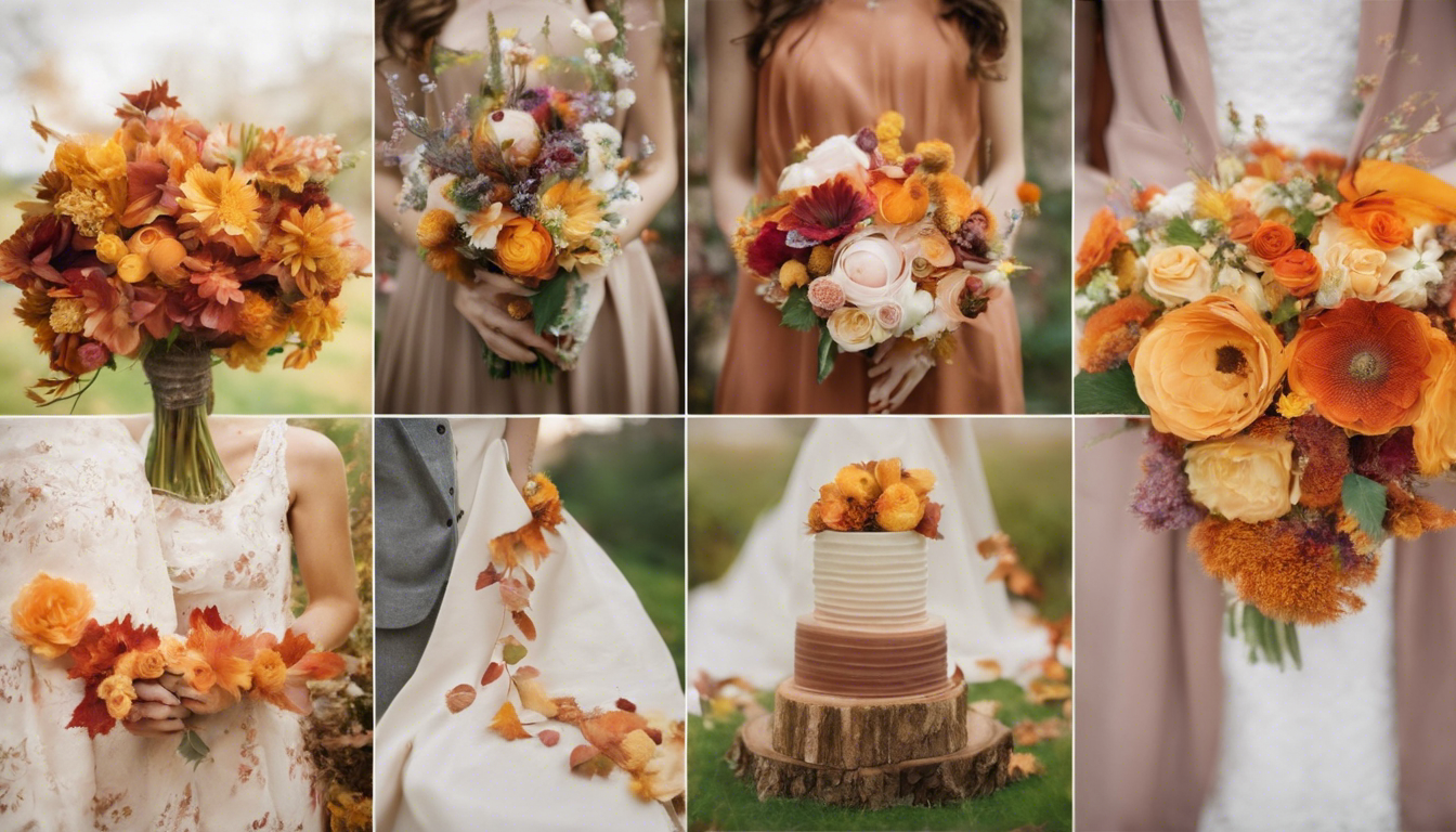 İlkbahar ve sonbahar düğünleri için tema ve renk seçenekleri