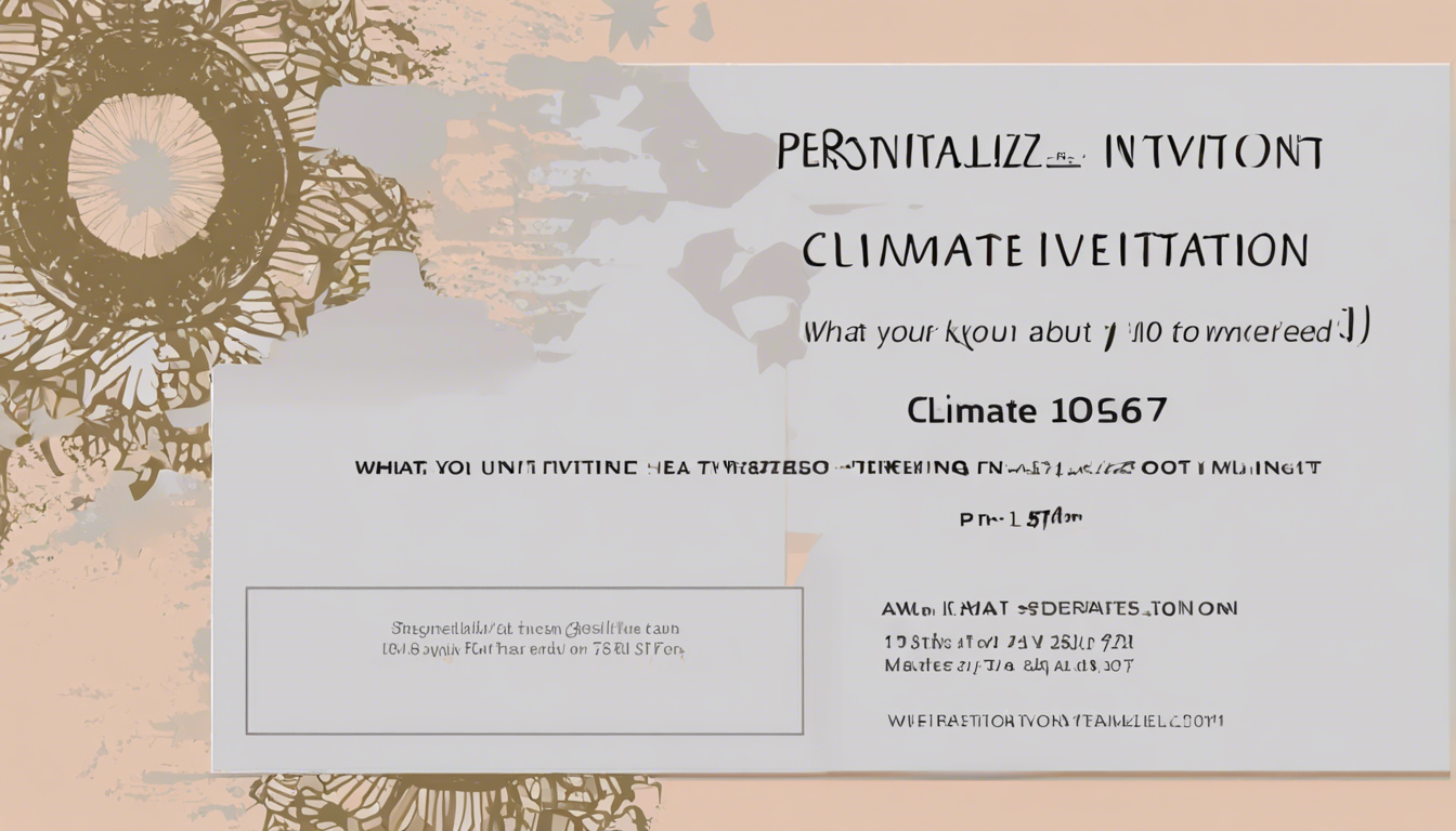 Davetiyenizi Kişiselleştirin: İklim Davetiye 10671 Hakkında Bilmeniz Gerekenler
